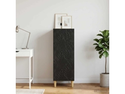 Vidaxl Buffet Preto 33 X 34,5 X 90 Cm Derivados De Madeira