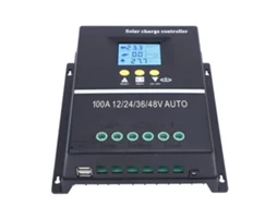 Controlador De Carga Solar 100a 12v-48v Com Lcd E Usb Modos Múltiplos Regulador De Painéis Solares
