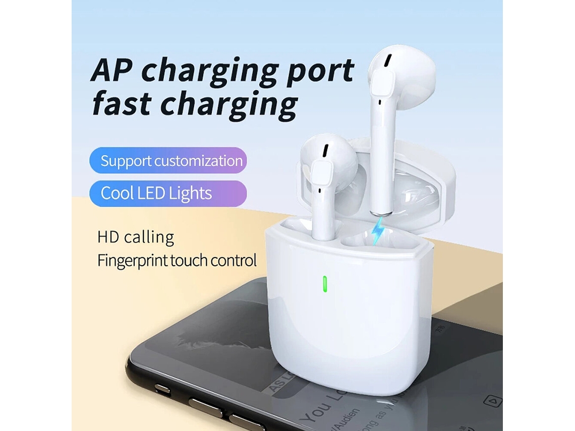 Auscultador F71 Tws Bluetooth V5.0 13 Mm Unidade De Titânio Aparelhagem Hi-Fi Estéreo Bateria De 300 Mah Carregamento Rápido Enc Cancelamento De Ruído Chamadas Hd Ipx