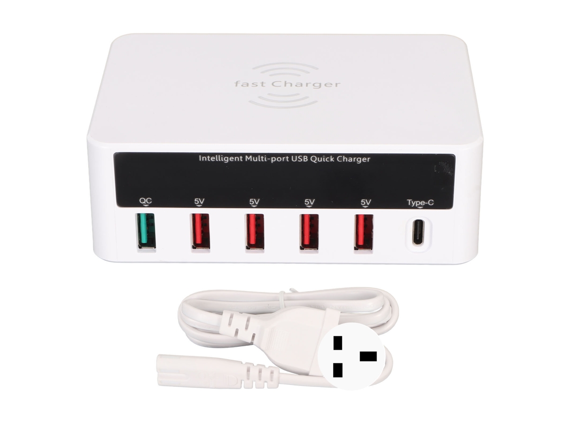 Carregador EOOCOO (carregamento Rápido Usb, Multiporta Sem Fio)