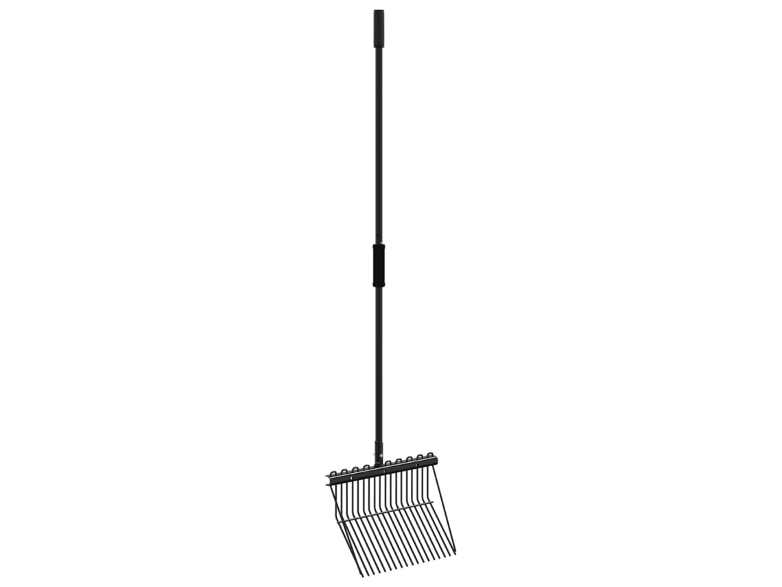 Vidaxl Forquilha Com 18 Dentes Aço Preto