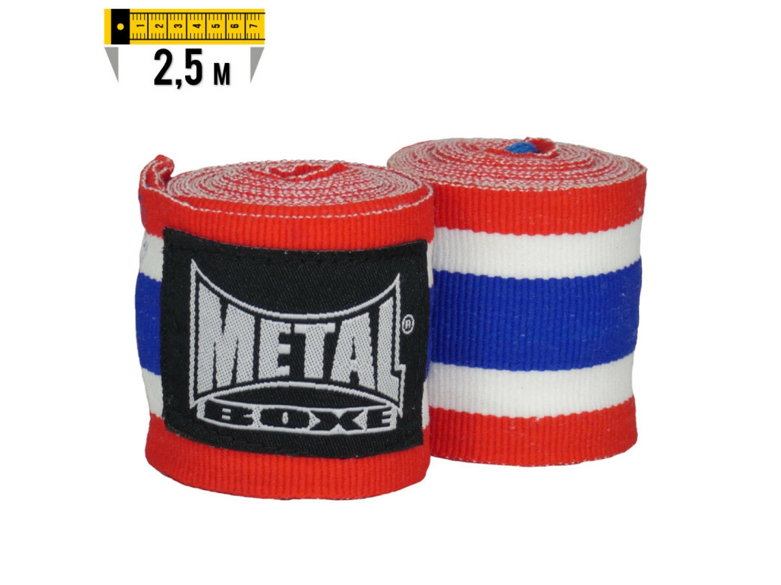 Ligaduras para Boxe METAL BOXE (Multicor - 2,5 m)