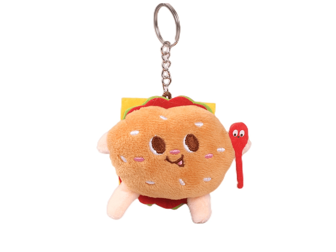 Chaveiro De Boneca De Comida, Pendrive De Peluche Pendrive Hambúrguer Brinquedo