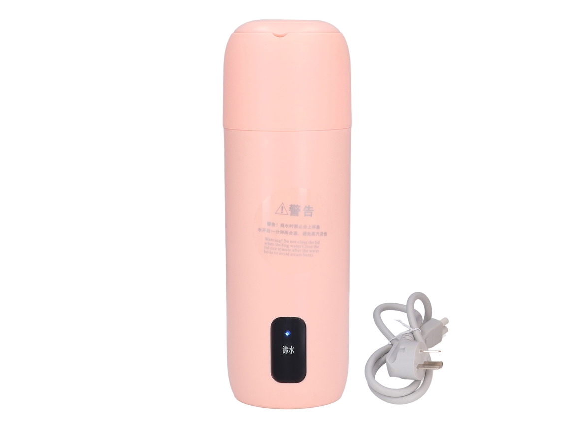 Chaleira de Viagem com Tela Inteligente 4 Modos 350ml Rosa | S/MARCA