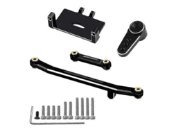 2026 pieza de Repuesto de Metal para Axial Scx24 1/24 Rc Crawler: Brazo Y Barra de Dirección Compatible Con Servo Es08ma Ii