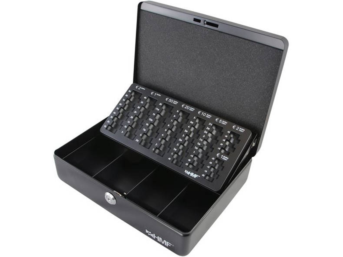 Cofre HMF 10015-02 Preto (300x240x90 mm - Chapa de Aço)
