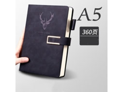 Caderno Diário A5 Preto Slowmoose