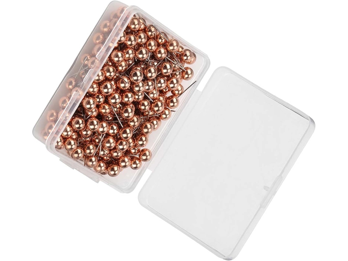 200 Tachinhas De Plástico Para Quadro Cortiça, Tachinhas Redondas De Aço Inoxidável, Cores Sortidas Para Murais