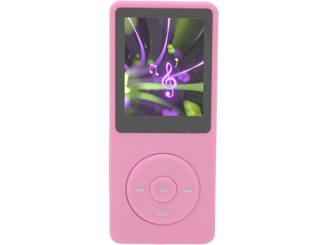 Lecteur Mp3 8 Go Mp4 Écran Pouces, 8 Go 450 Mah Avec Mémoire, Musique 1, 8 Batterie Prise Flac, Acelp (rose)