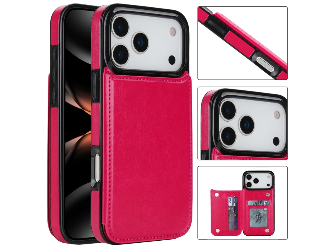 Capa Carteira À Prova De Choque Compatível Com Iphone 17 Pro Max