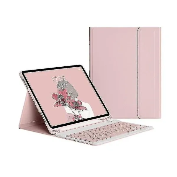 Capa Com Teclado Para Ipad De 9,7 Pol. (5ª E 6ª Ger., 2017 E 2018) (rosa)