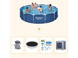 Bestway Piscina Bestway Steel Pro Redonda - 396x84 Cm - 5-peças S264