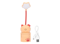 Lâmpada de Mesa LED USB Luz Quente com Design de Desenho Animado | S/MARCA