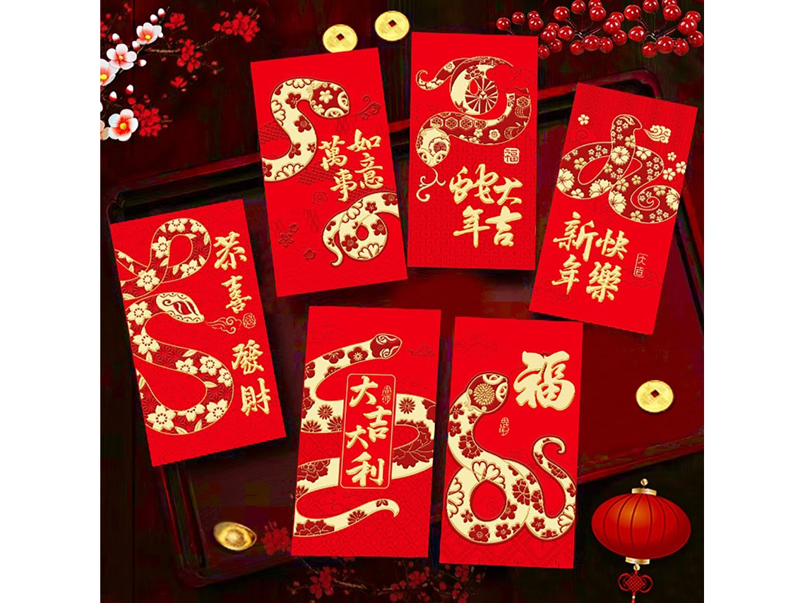 Laxiscreed Envelopes De Red Envelope Zodiac De Cobra Para Festival Da Primavera Com Design Criativo