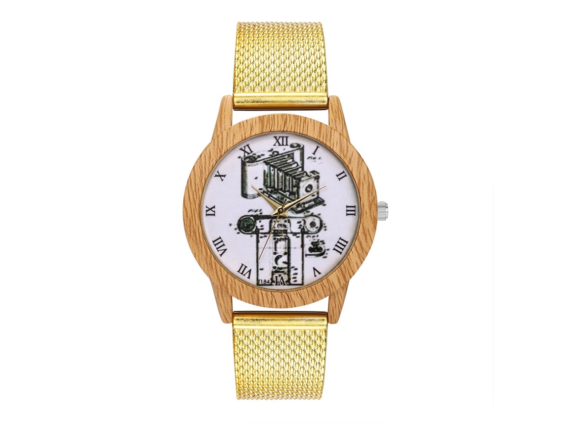 Reloj De Cuarzo Elegante Y Fashion Para Hombres Y Mujeres, Regalo (oro)