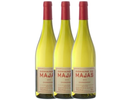 Domaine de Majas Chardonnay Vin de Pays Roussillon 75 cl (Caixa de 3 unidades)