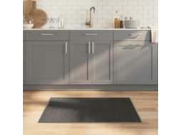 Vidaxl Tapete Retangular 70x100 Cm Bambu Cinzento