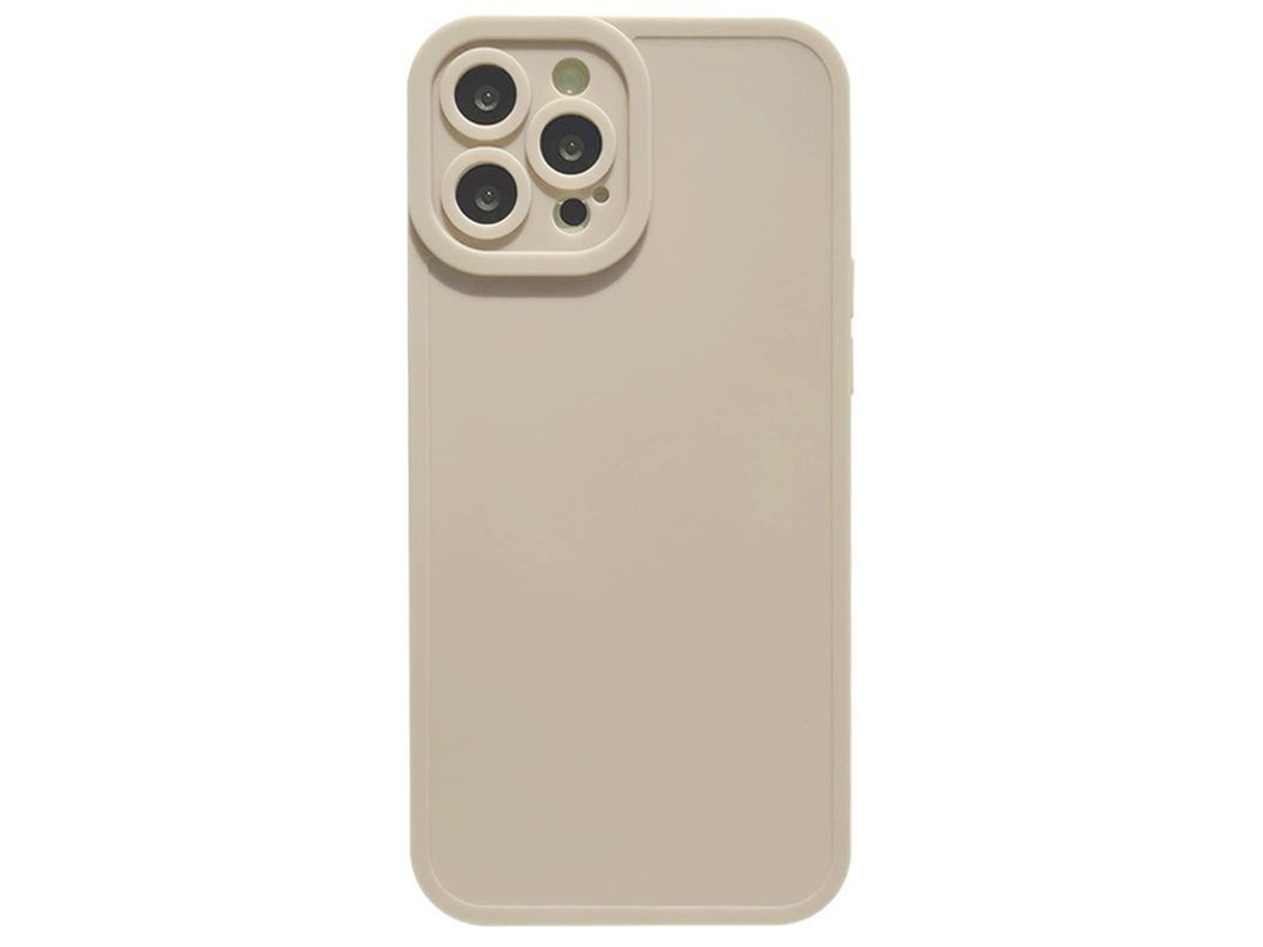 2026 capa Linjou para Iphone 13 Pro Max 6.7 Polegadas Silicone Morandi Branco com Proteção de Câmera