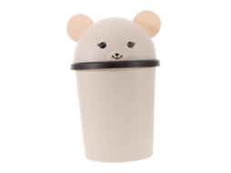 Lixeira De Plástico Bear De 10 Litros Com Tampa Basculante, Grande Capacidade.