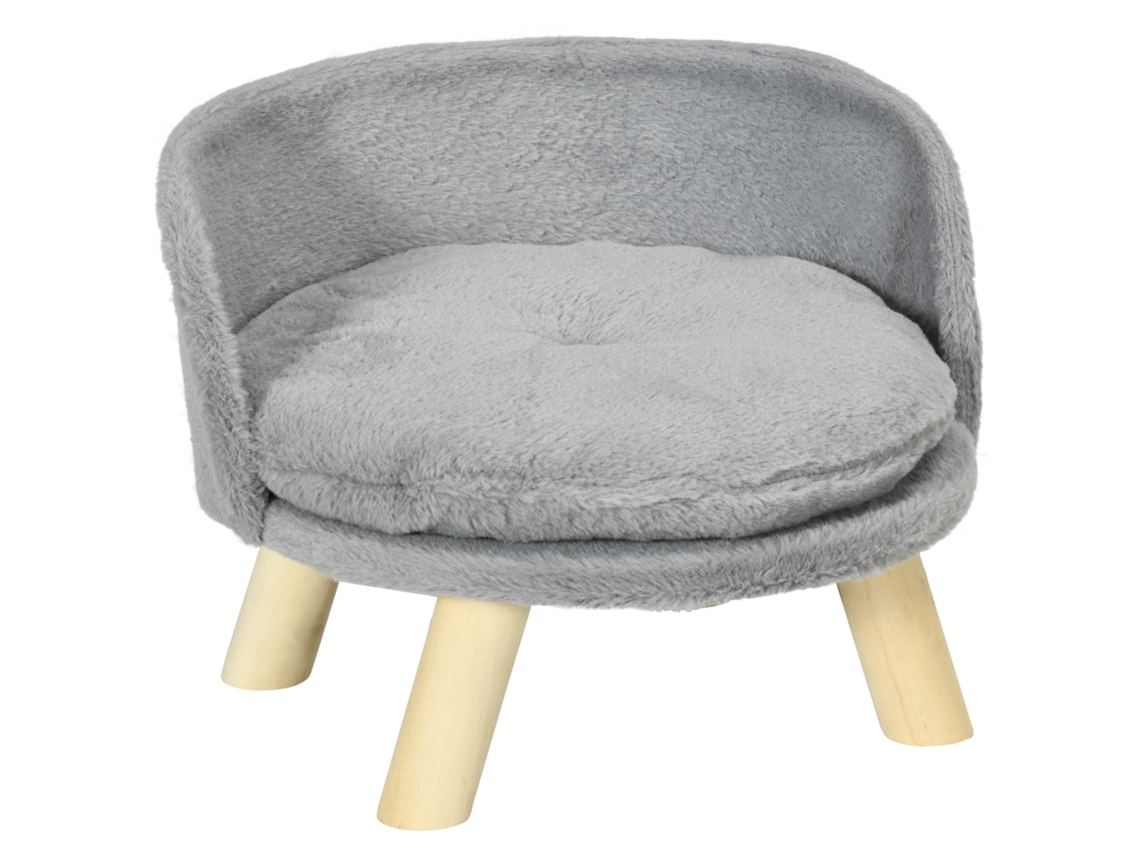 Cama para Cães Grandes com 2 Almofadas, Base Antiderrapante, Lavável, 110x70x35cm, Cinza