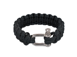 Pulseira Paracord Naimakka Classic Média 21cm Preta BRILVIBERA