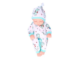 Walshlxq muñecas Reborn Bebé Dormido Realista Cuerpo Entero Suave Lavable Mini Juguete Lifelike Con Ropa