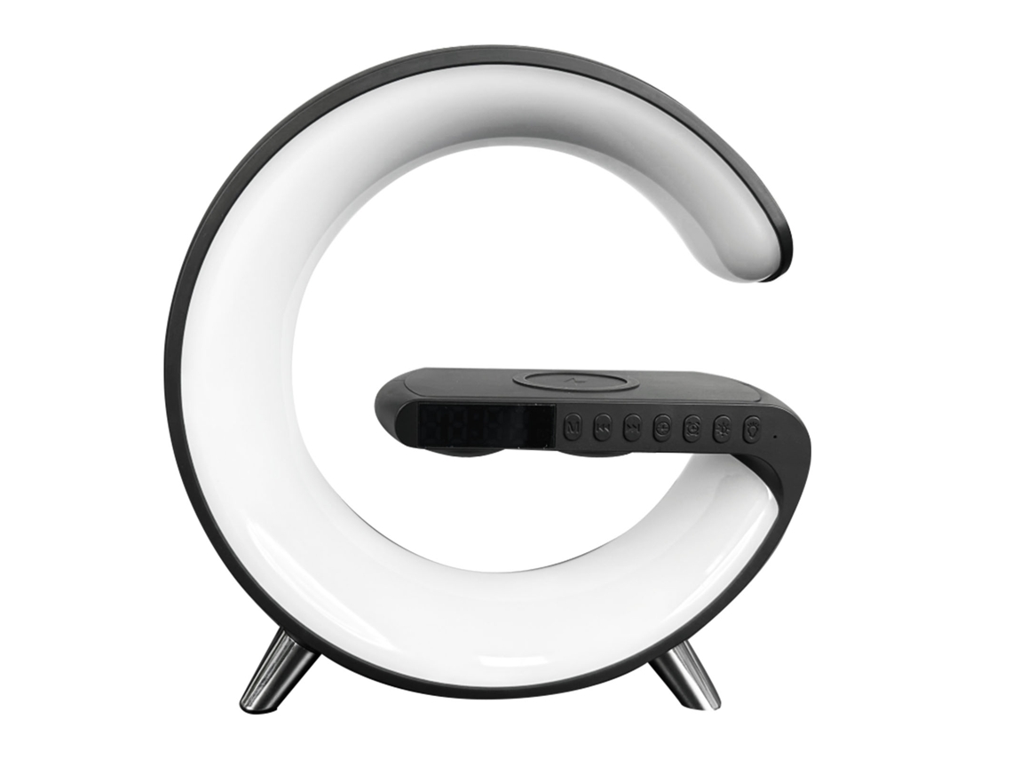 Luz Ambiente EOOCOO caixa de som Bluetooth com carregamento sem fio de 15w