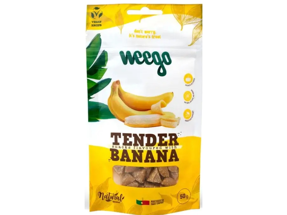 Pack de Snacks para Cão WEEGO Tender Banana 12x 50g