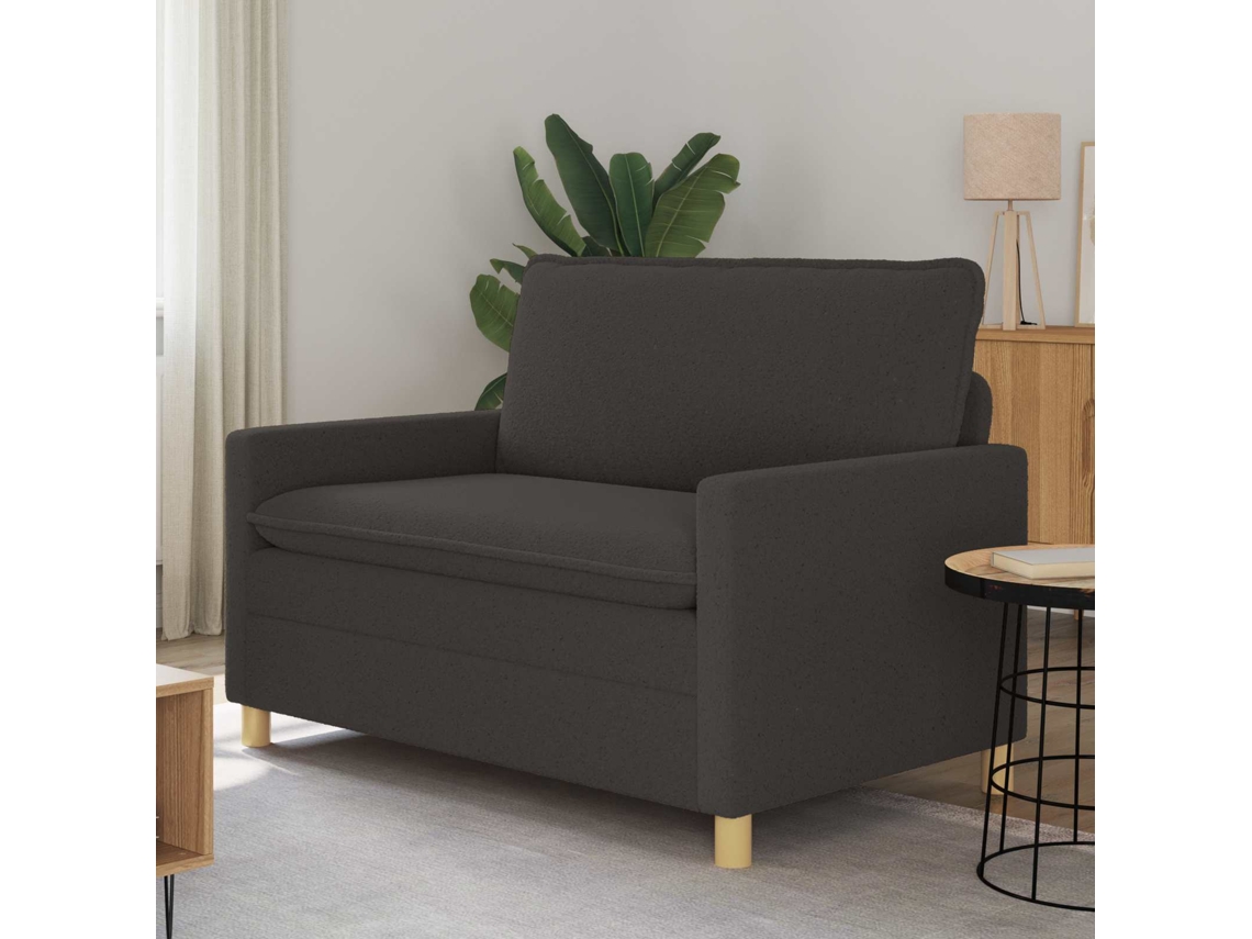 Vidaxl Sofá Cinzento-escuro 126 X 81 X 87,5 Cm Tecido