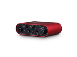 (vermelho) Placa De Som Profissional Com Amplificador De Fone De Ouvido E Funções De Monitoramento, 24 Bits/192 Khz