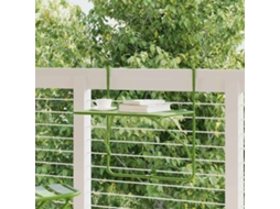 Vidaxl Mesa Para Varanda 60x40 Cm Aço Verde