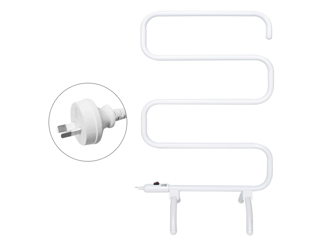 Laxiscreed Rack Para Toalhas Elétrico Em Forma De S, Secagem Rápida Em Casa