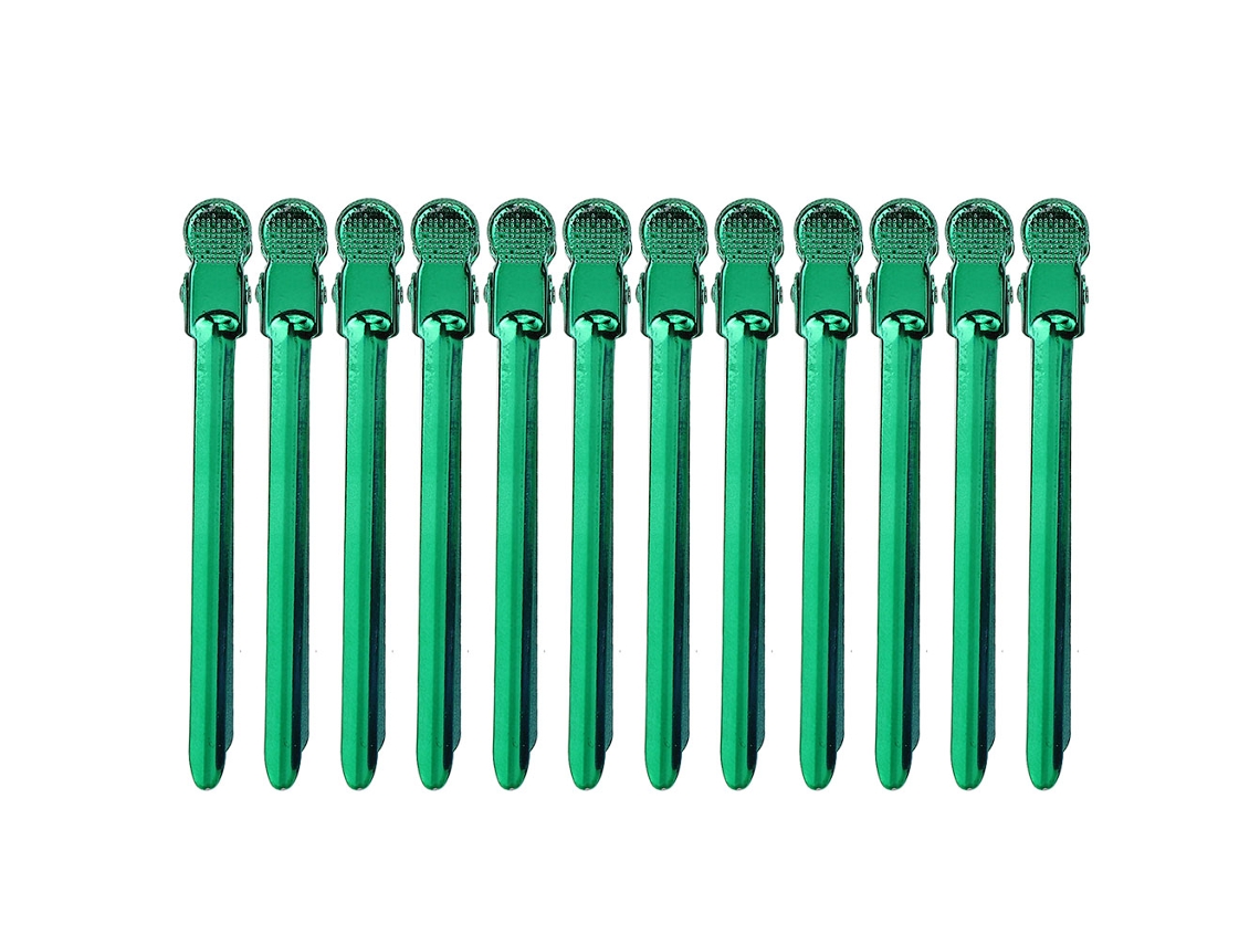 Clip De Bico De Pato Em Aço Inoxidável Para Cabelo 12pcs Clamps Estilo De Cabelo Prático Resistente Ao Calor