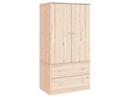 Conjunto 1 Wardrobe, Wardrobes Vidaxl Marrom Madeira De Pinho (n/a)