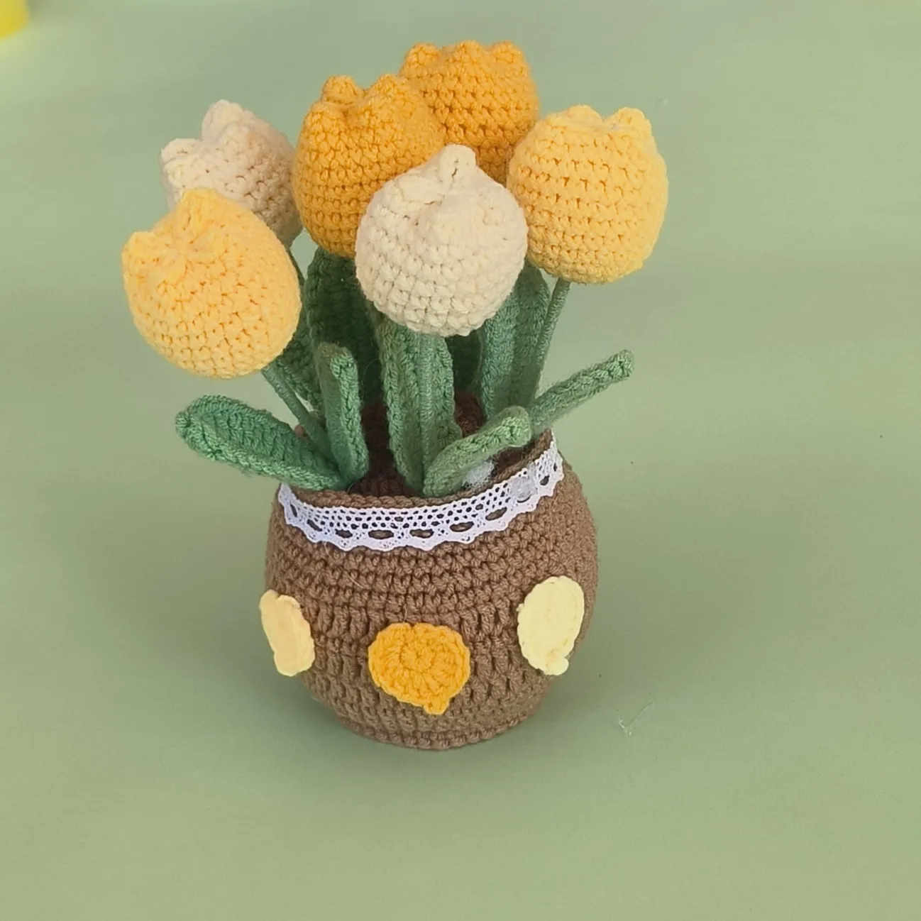 Vasos De Flores Trançadas À Mão, Plantas Artificiais Criativas.