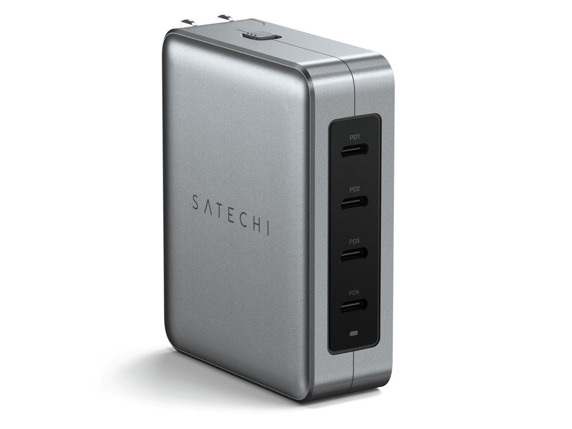 Carregador SATECHI 145W Usb-C 4 Portas GaN (Cinzento)