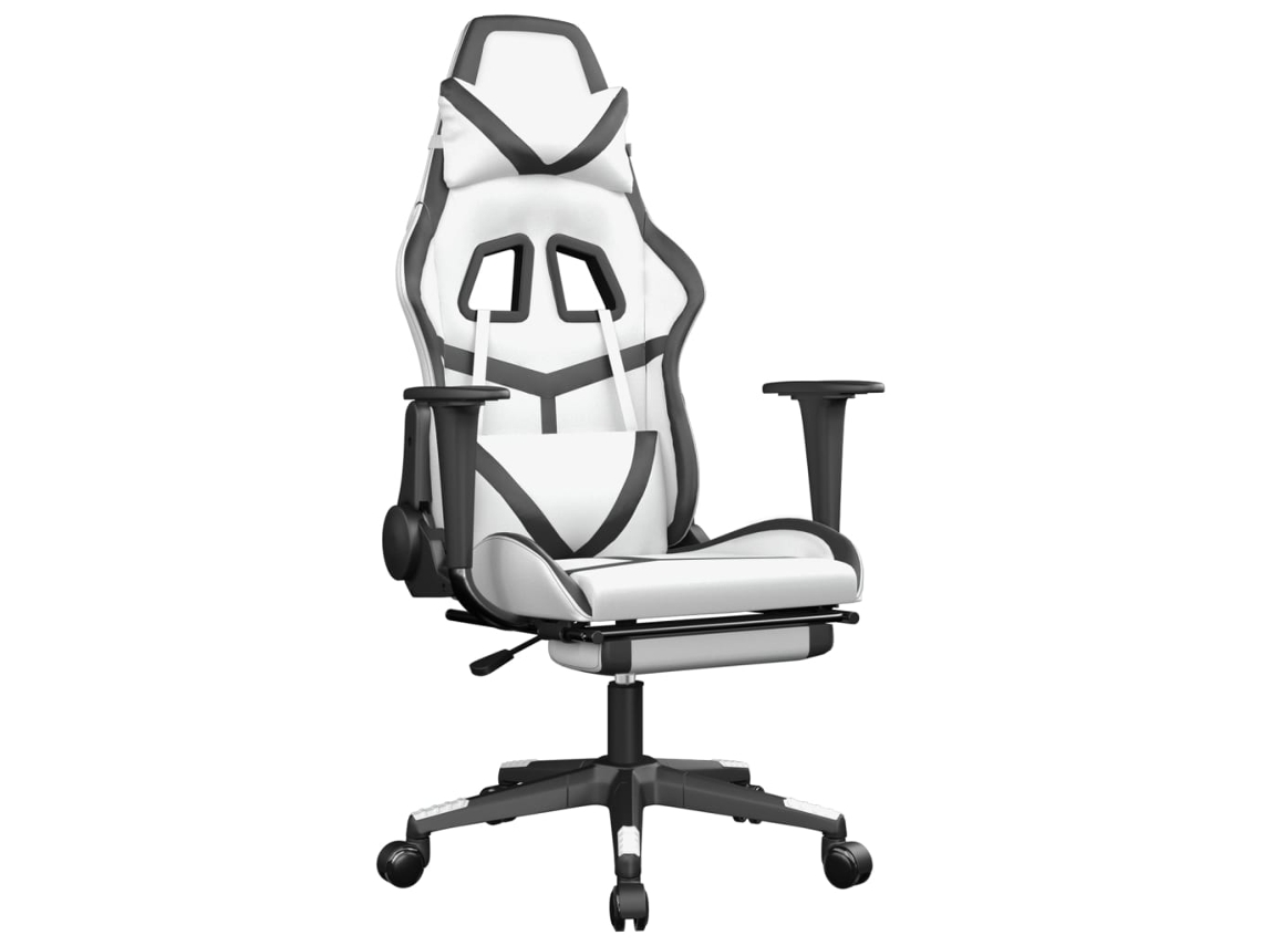 Gaming Chair, Gaming Chairs Vidaxl Branco Couro Artificial