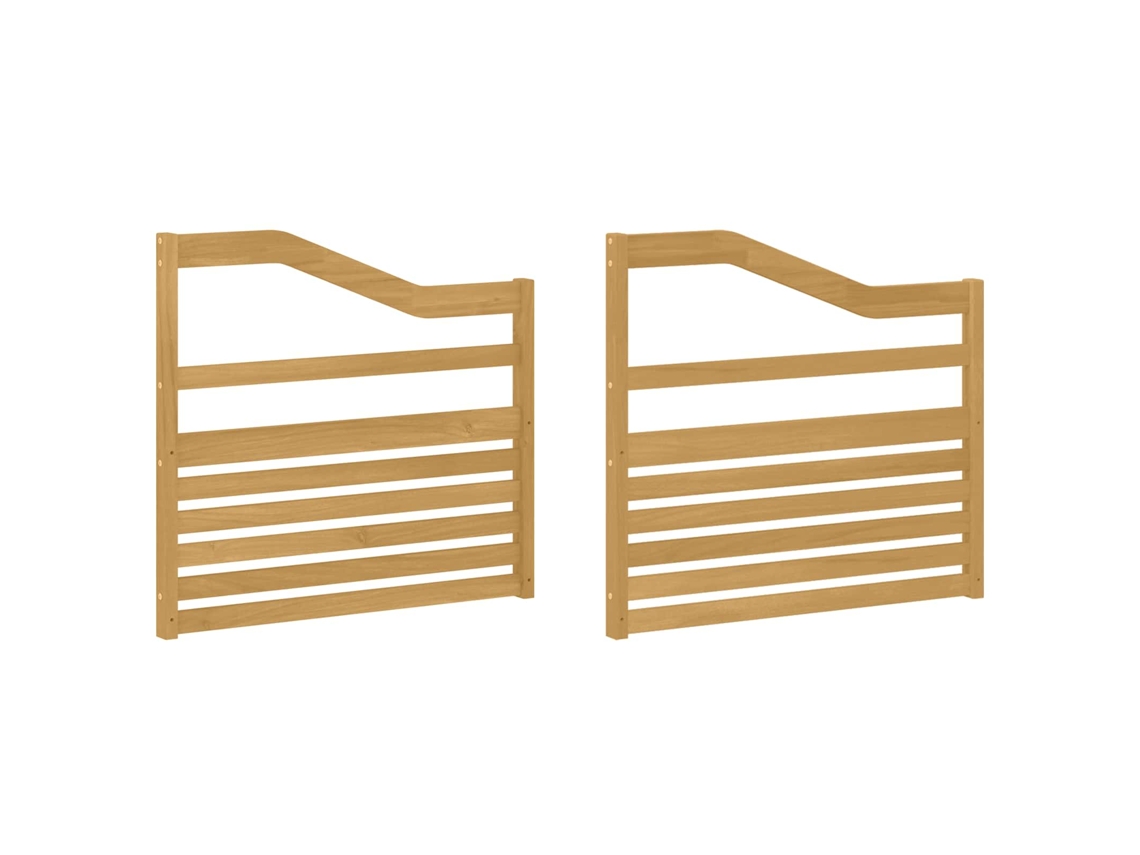Vidaxl Módulo De Apoios De Braço 2 Pcs Branco 79 X 4 X 73 Cm