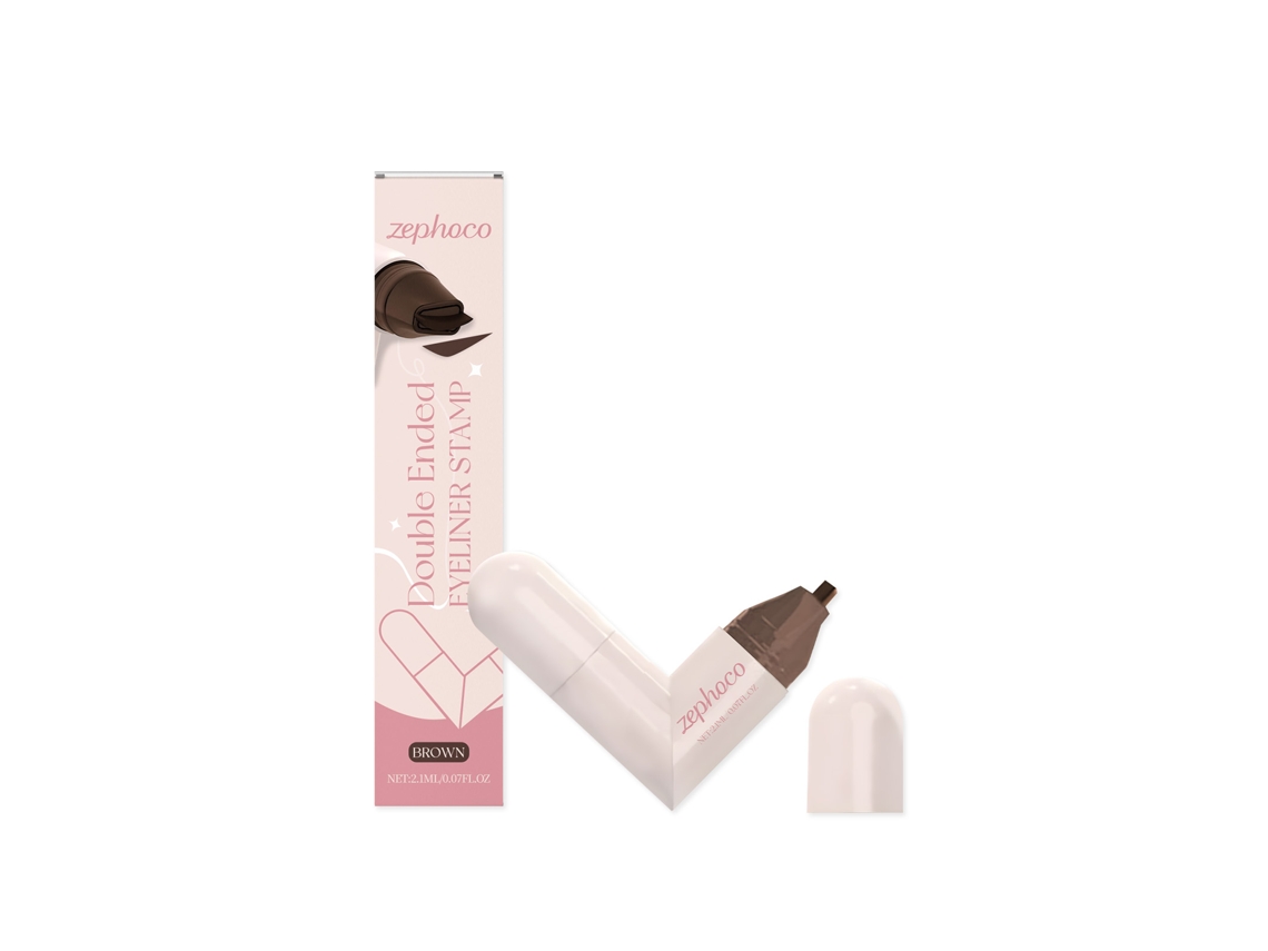 Eyeliner Marrom Selante com Carimbo Duplo