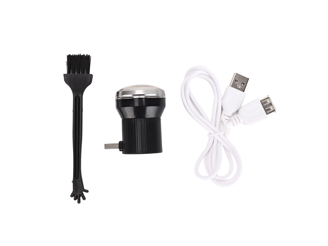 2026 afeitadora Eléctrica Usb Mini Portátil para Barba Y Pelo Hombre Maquinilla de Afeitar Trimmer (preto)