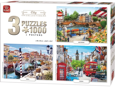 Puzzle 2D  3 in 1 City Collection