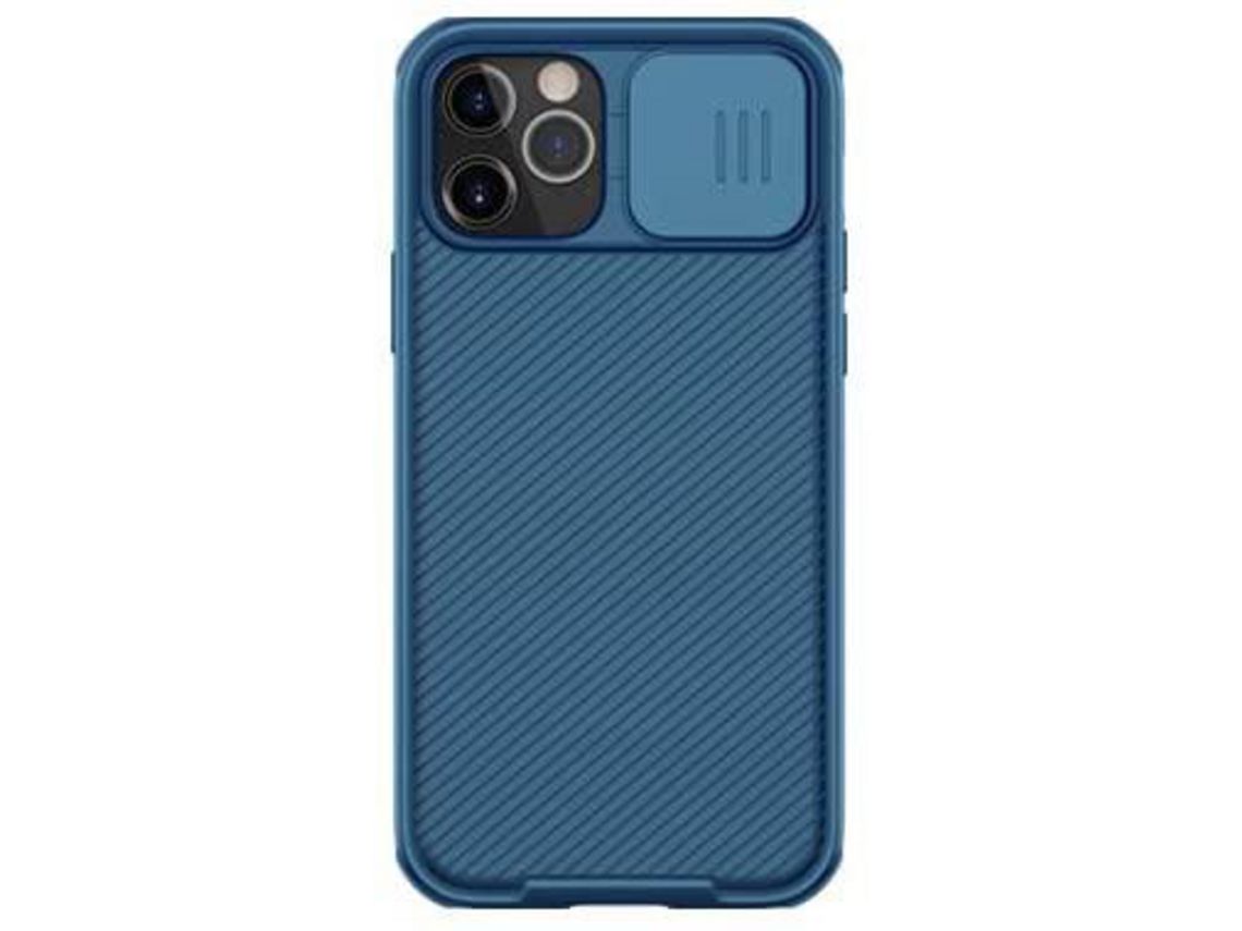 Capa para iPhone 12 Mini VOINEE Premium Common House Nilkin Camshield Pro Anti-Impressão Digital e Mancha de Óleo Azul