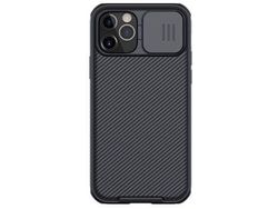 Capa para iPhone 12/12 Pro VOINEE Premium Common House Nilkin Camshield Pro Anti-Impressão Digital e Manchas de Óleo Preto