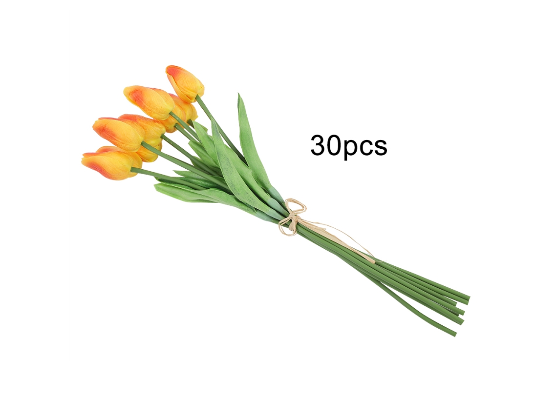 30 Tulipas Artificiais LAXISCREED para Decoração Sunset
