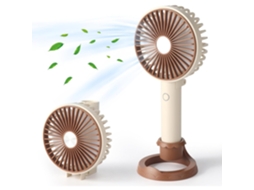 Ventilador portátil MDUG, 3 velocidades, recarregável USB, dobrável, ideal para viagens e camping