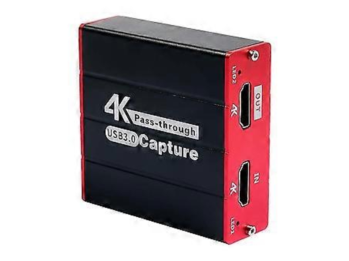 Placa De Captura De Vídeo Usb 3.0 4k, Dispositivo De Captura De Jogos Hd 1080p 60fps, Cam Link Com Passagem, Funciona Com Wi Fi Slowmoose