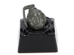 Lurelia Keycaps Decorativa Formato Granada Liga Alumínio Para Teclado Mecânico
