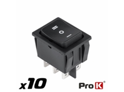 Interruptor Basculante 15a 250v Dp3t Off (on) PRO K (on)