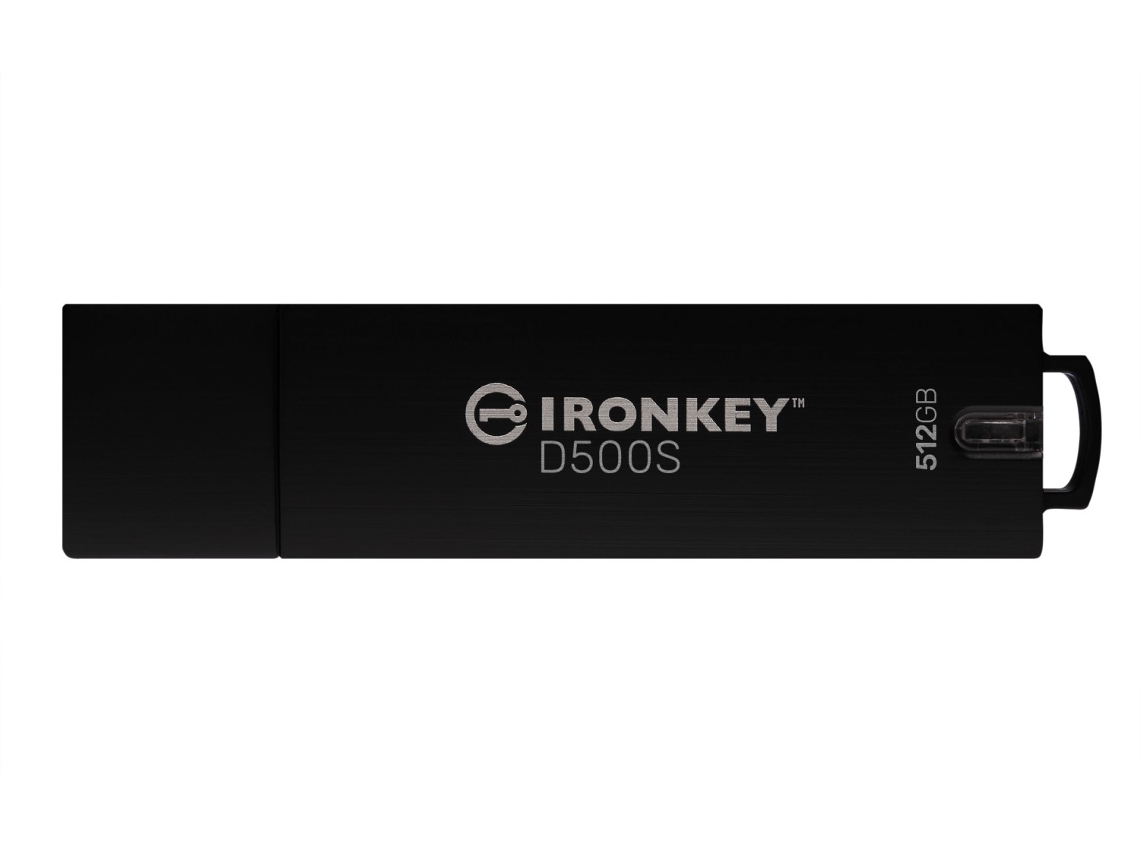 KINGSTON TECHNOLOGY Unidade flash USB Ironkey D500S 512 Gb USB tipo a 3.2 Gen 1 3.1 Gen 1 preto