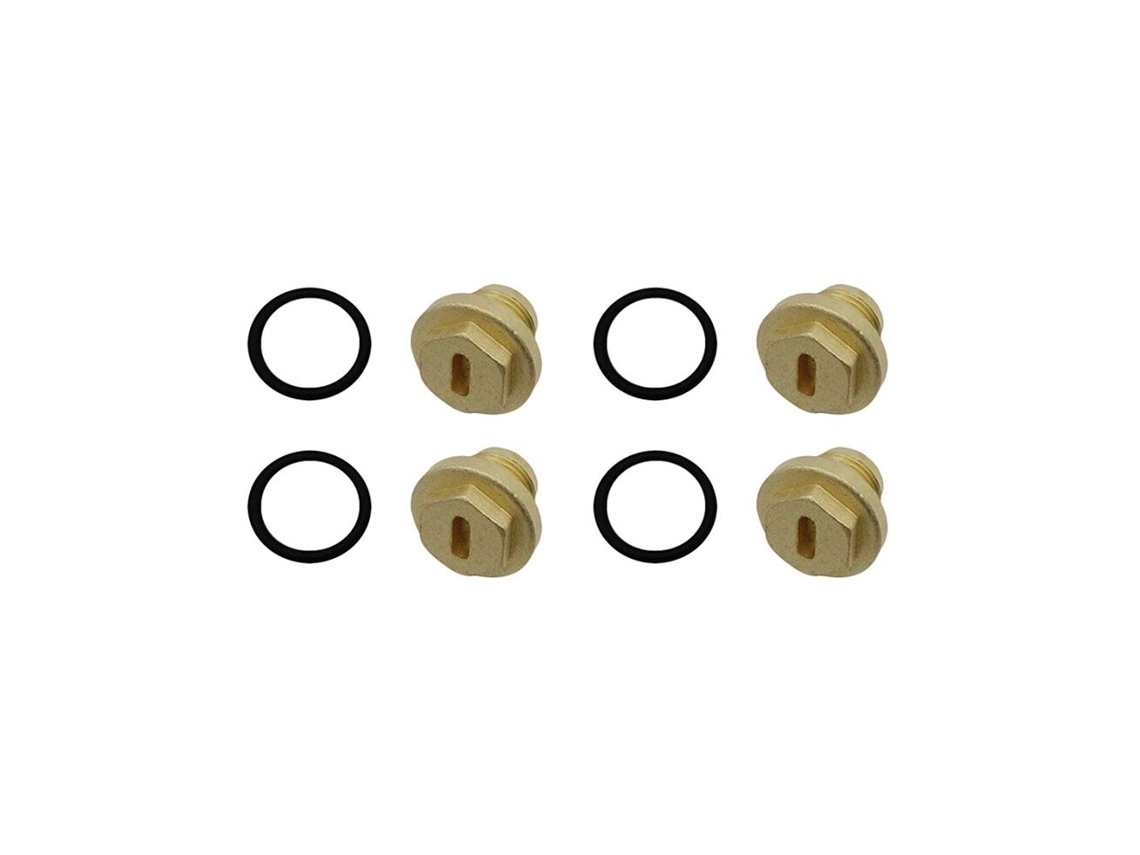Kit com 4 Porcas de Drenagem de Óleo e Tampões de Enchimento para Diferencial Compatível com 2 Td5 e V8